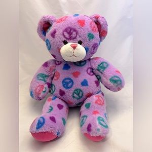 Build-a-Bear Purple Peace Bear, Stuffed, 2011